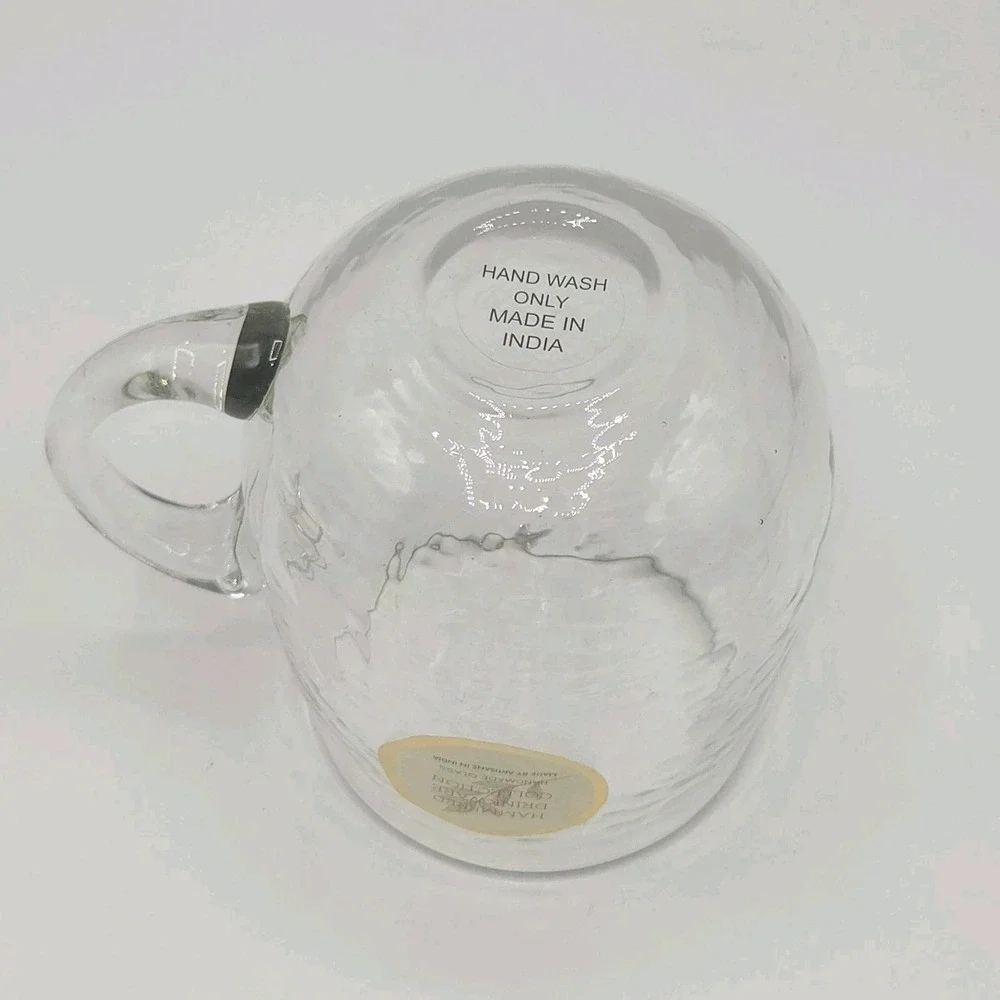Hammered Drinkware Collection‎ 16oz  Hammered Handcrafted Glass Mug